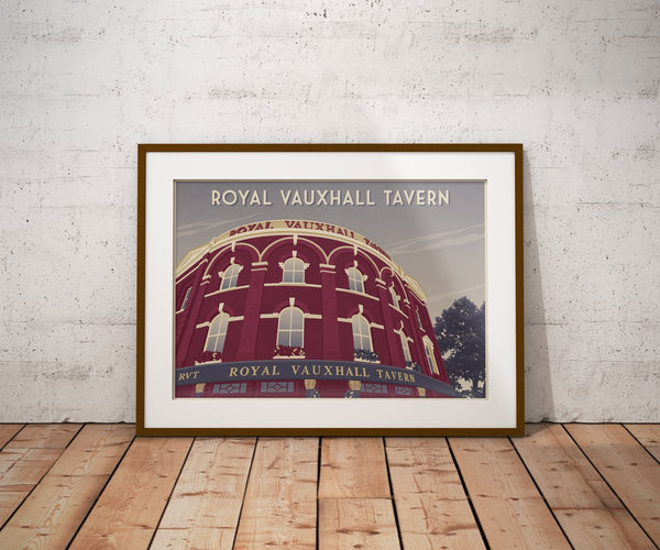 Royal Vauxhall Tavern London Travel Poster