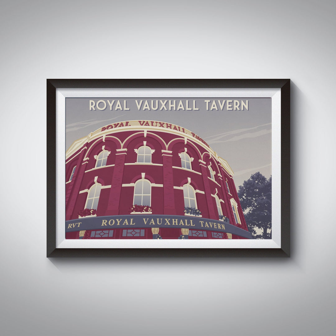 Royal Vauxhall Tavern London Travel Poster