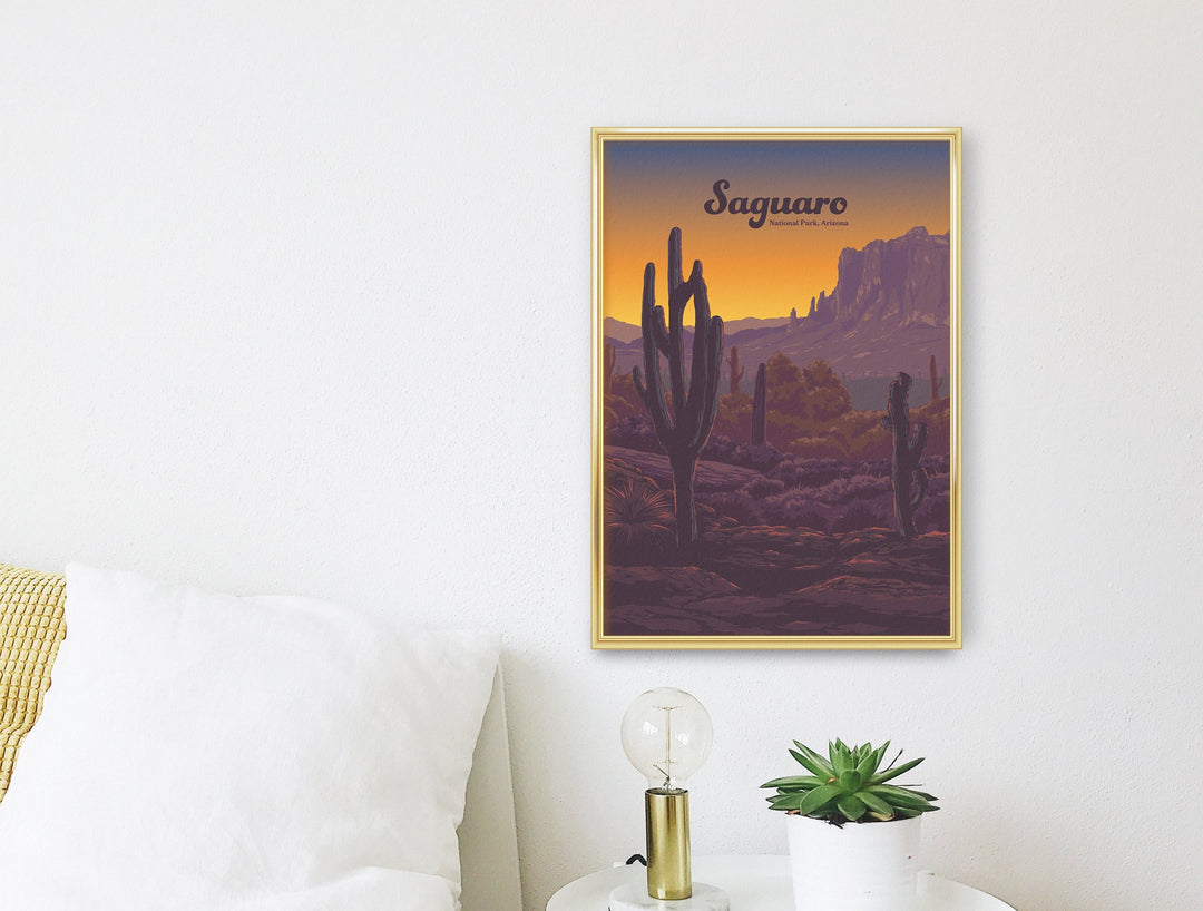 Saguaro National Park Travel Poster