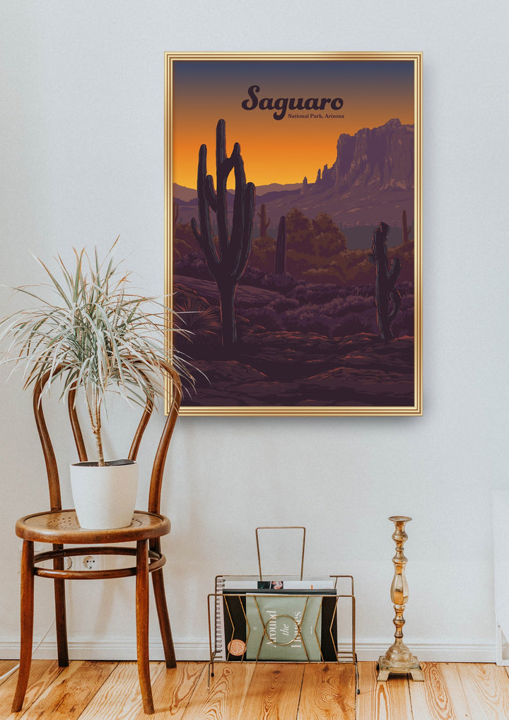 Saguaro National Park Travel Poster