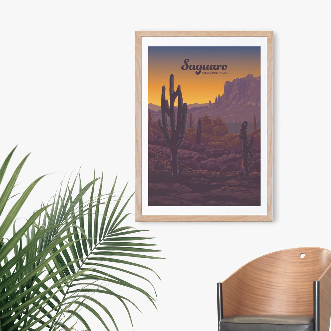 Saguaro National Park Travel Poster