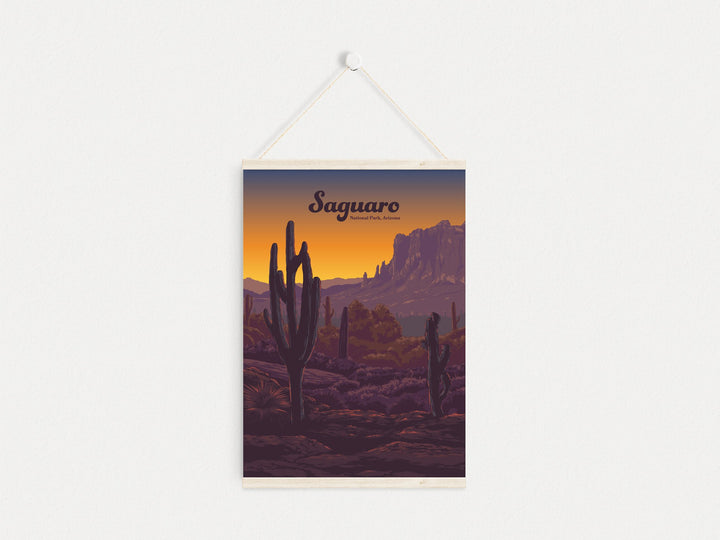 Saguaro National Park Travel Poster