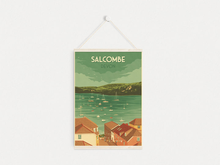 Salcombe Devon Travel Poster