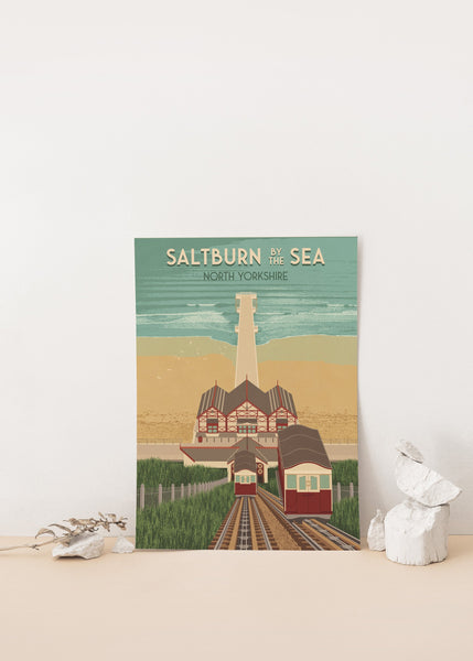 Saltburn by the Sea Travel Poster