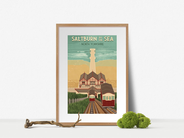 Saltburn by the Sea Travel Poster