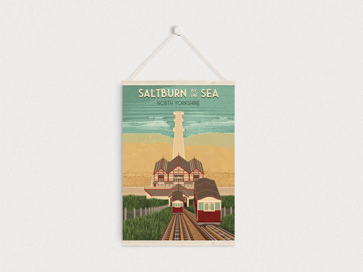 Saltburn by the Sea Travel Poster