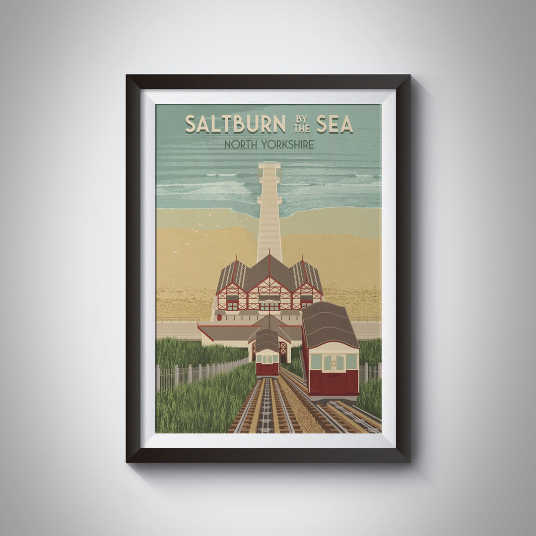 Saltburn by the Sea Travel Poster