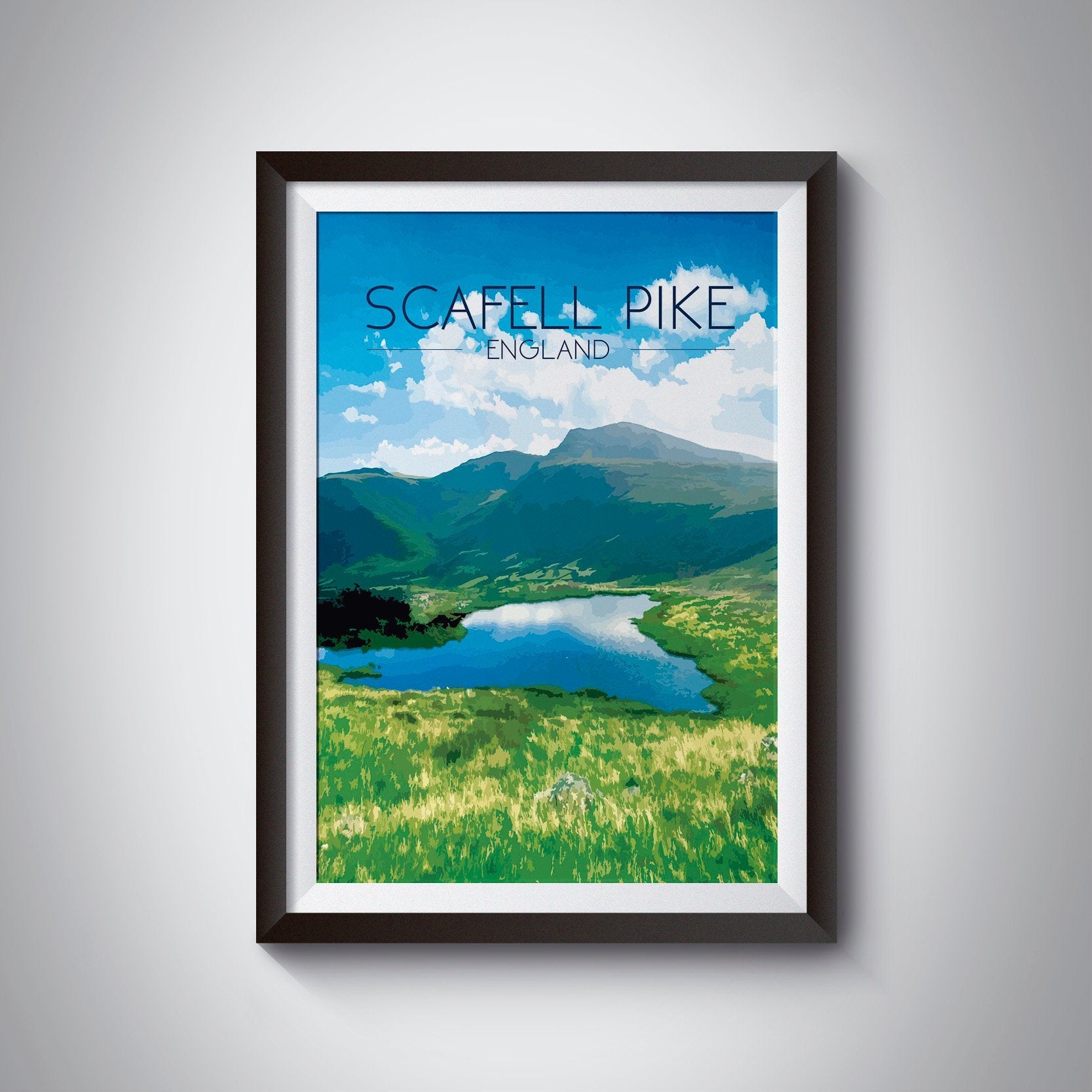 Scafell Pike Travel Poster