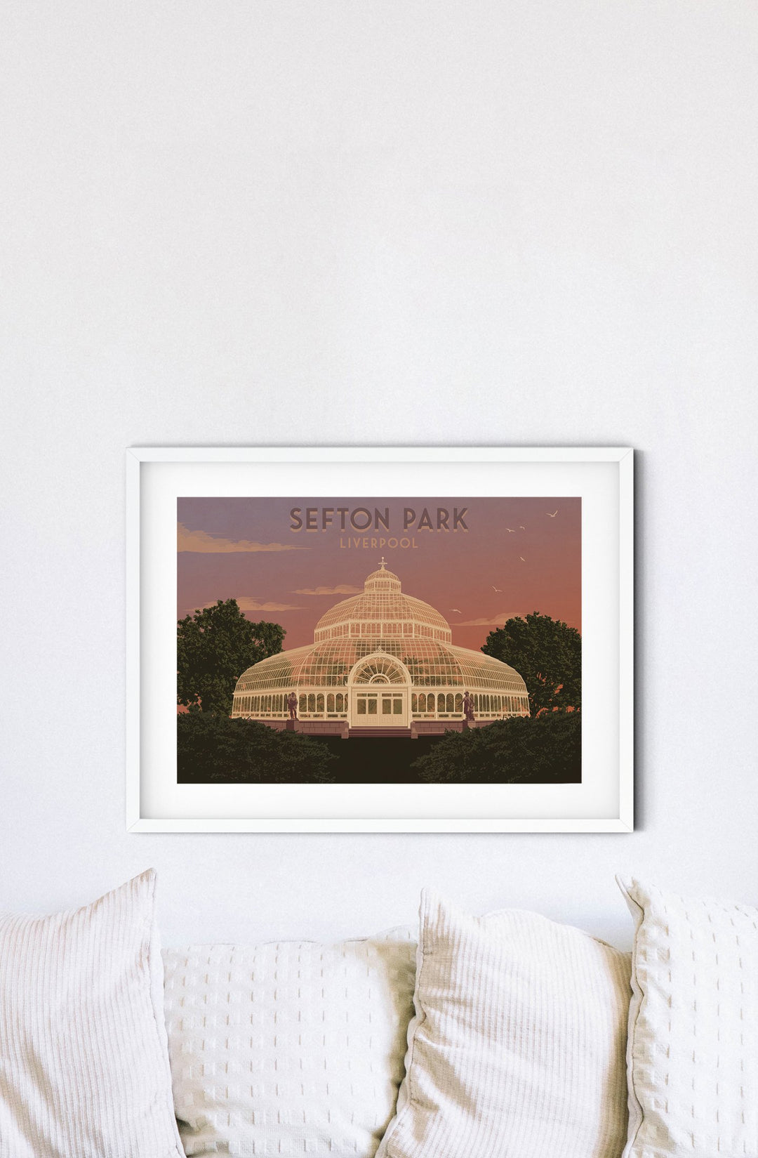 Sefton Park Liverpool Travel Poster