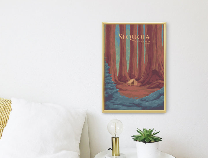 Sequoia National Park Travel Poster