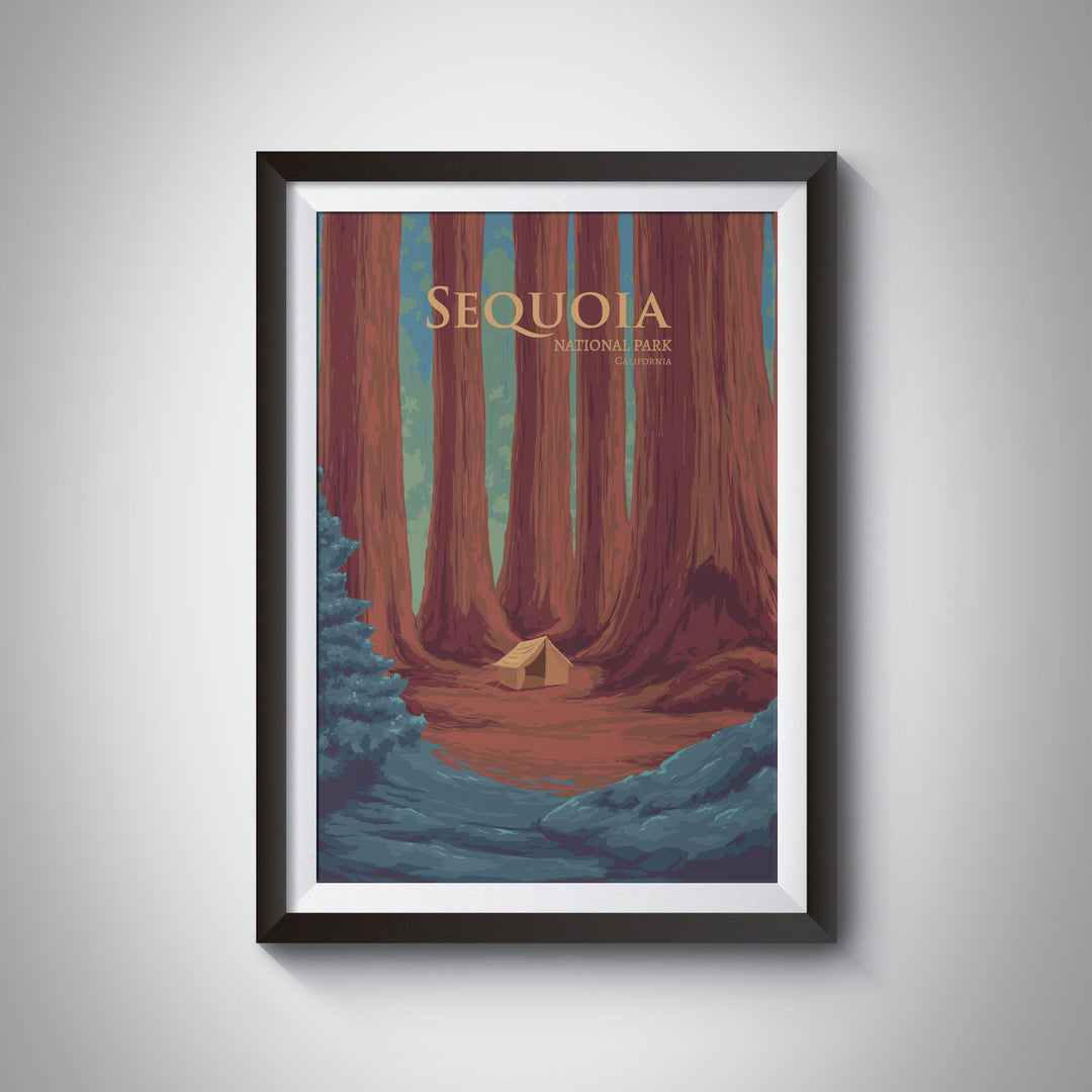 Sequoia National Park Travel Poster