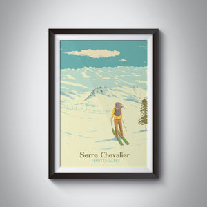 Serre Chevalier Ski Resort Travel Poster
