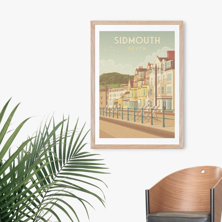 Sidmouth Devon Travel Poster