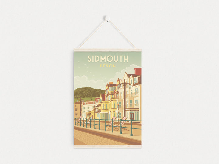 Sidmouth Devon Travel Poster