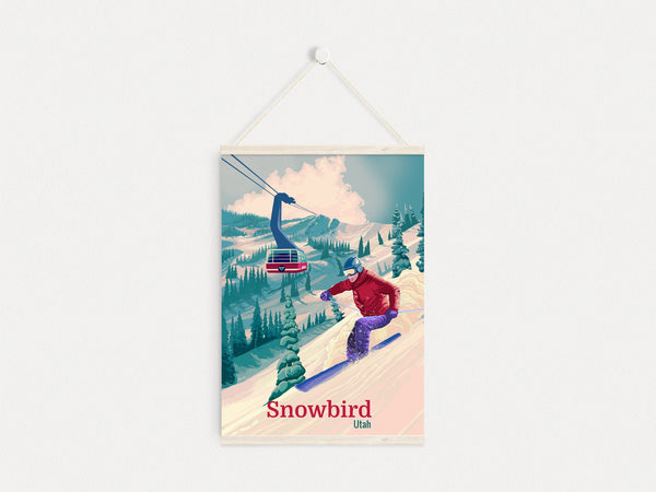 Snowbird Utah Ski Resort Travel Poster