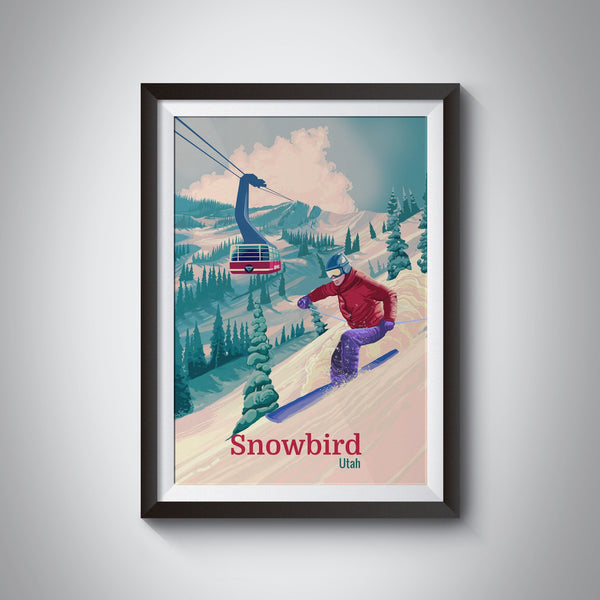 Snowbird Utah Ski Resort Travel Poster