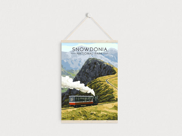 Snowdonia National Park Travel Poster