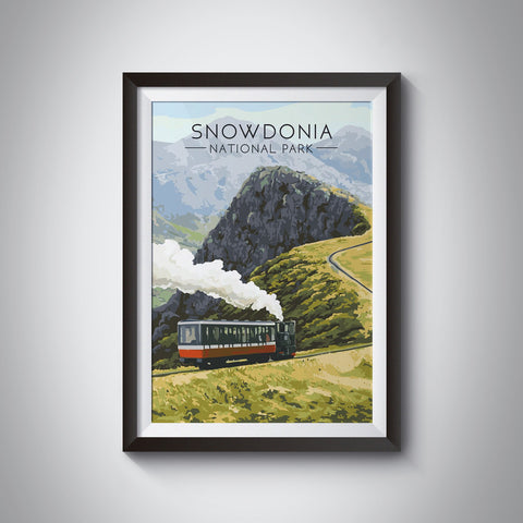 Snowdonia National Park Travel Poster