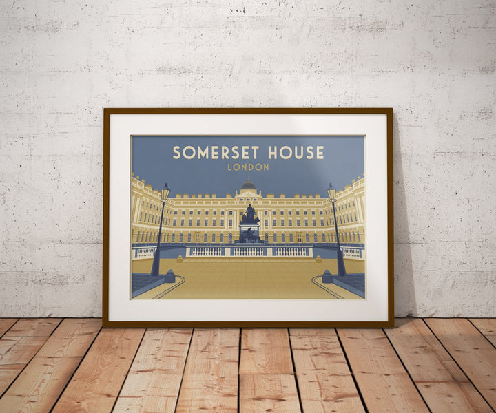 Somerset House London Travel Poster