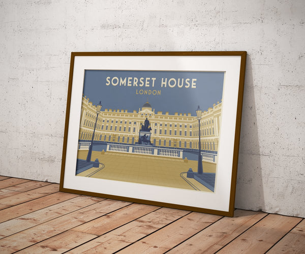 Somerset House London Travel Poster