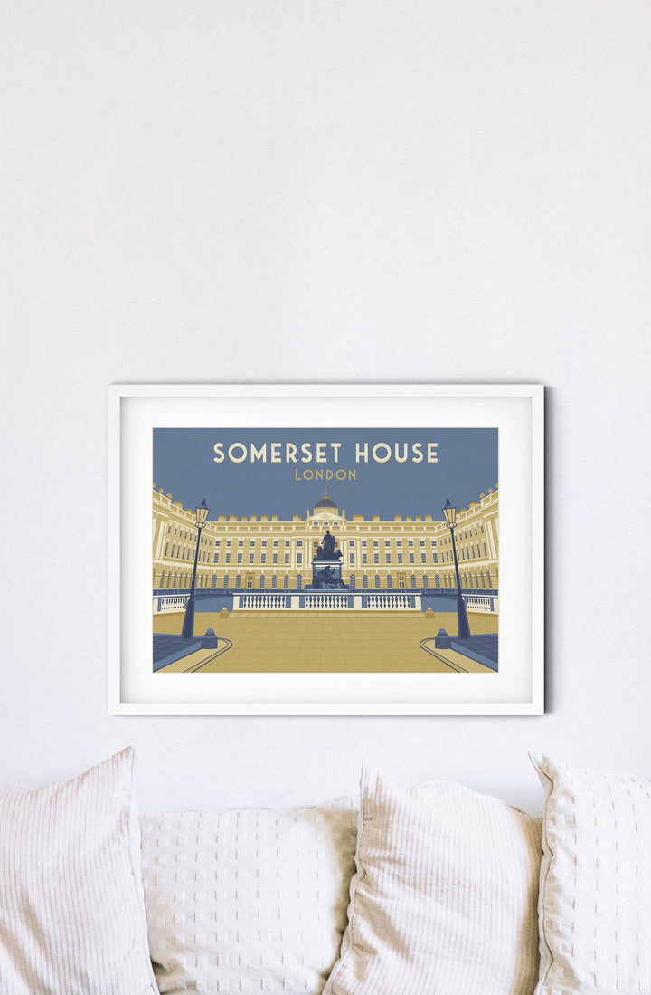 Somerset House London Travel Poster