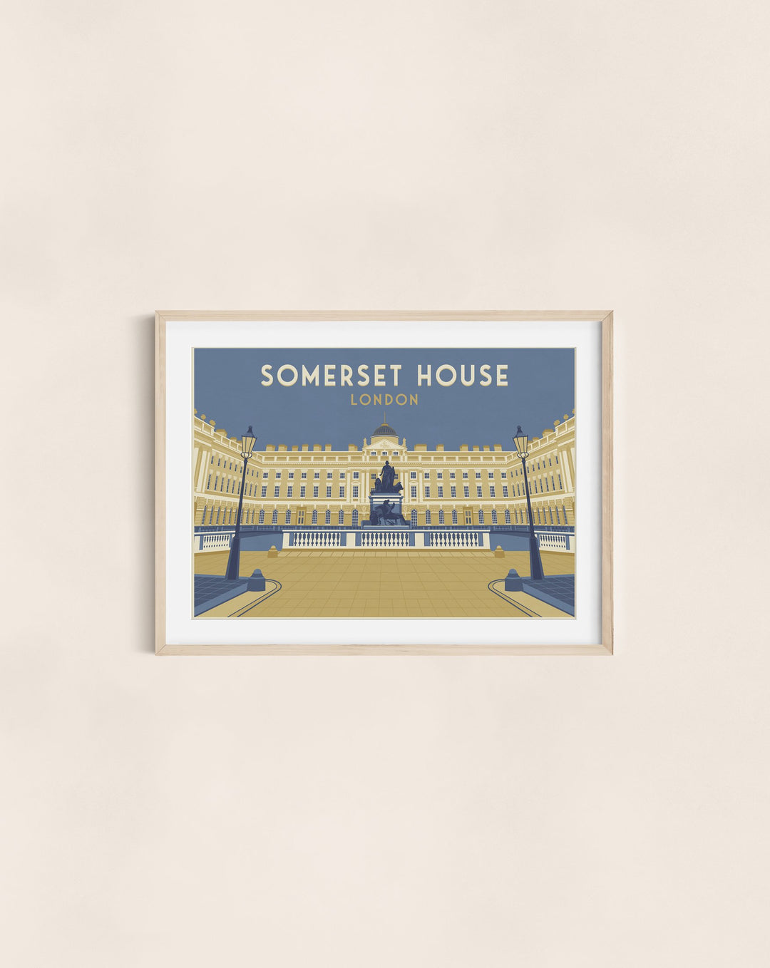 Somerset House London Travel Poster