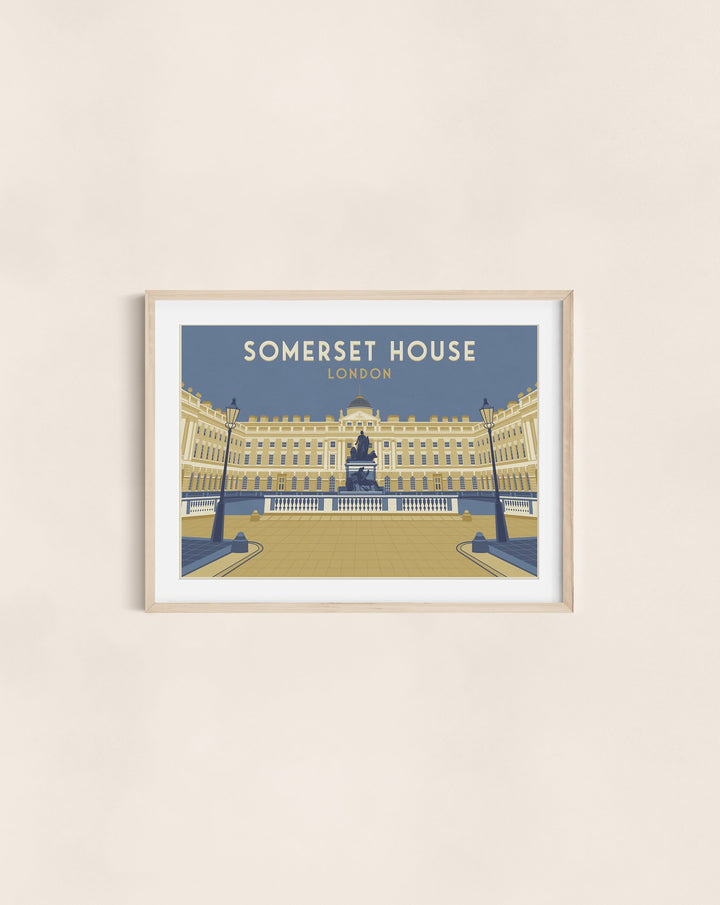 Somerset House London Travel Poster