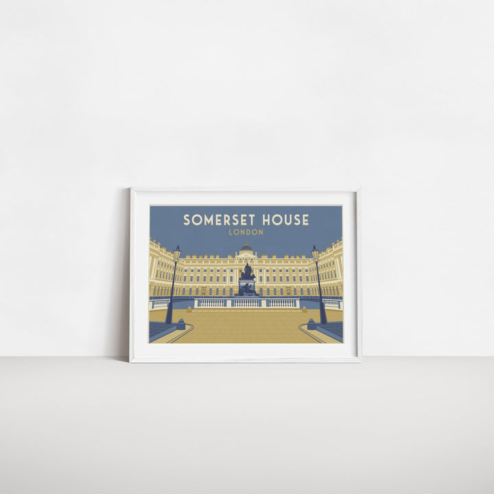 Somerset House London Travel Poster