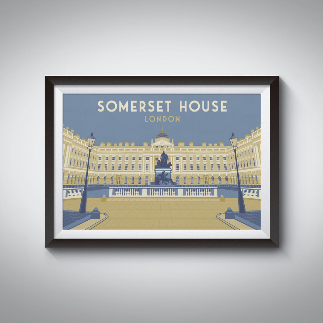 Somerset House London Travel Poster