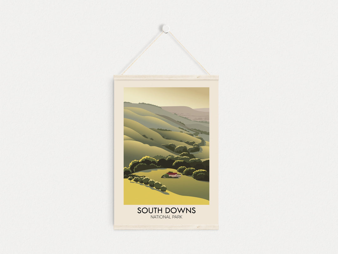 South Downs National Park Modern Travel Poster