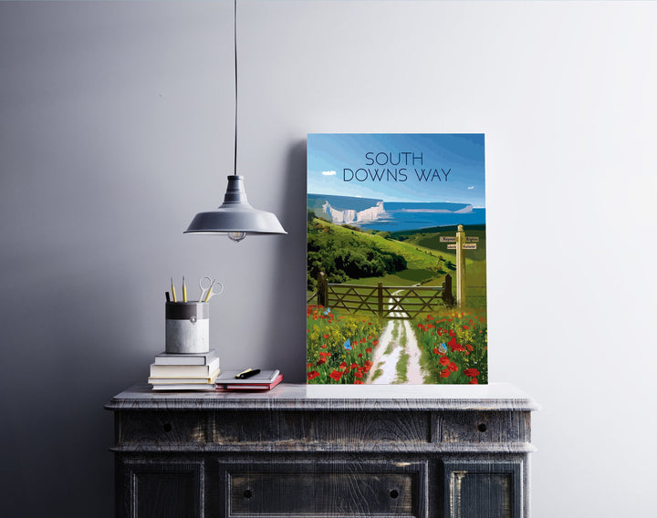 South Downs Way National Trail Travel Poster