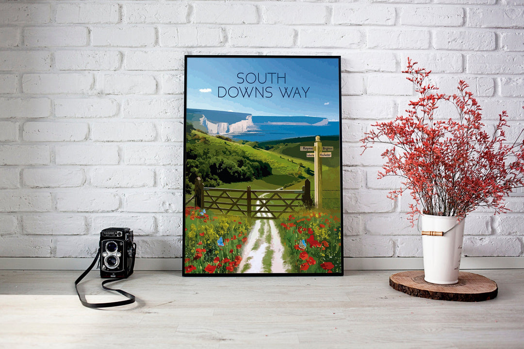 South Downs Way National Trail Travel Poster