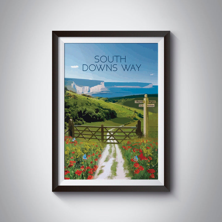 South Downs Way National Trail Travel Poster