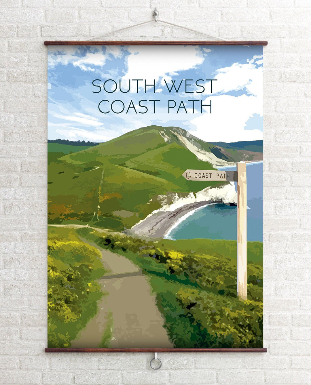 South West Coast Path National Trail Travel Poster