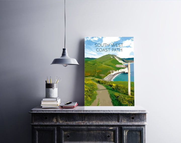 South West Coast Path National Trail Travel Poster