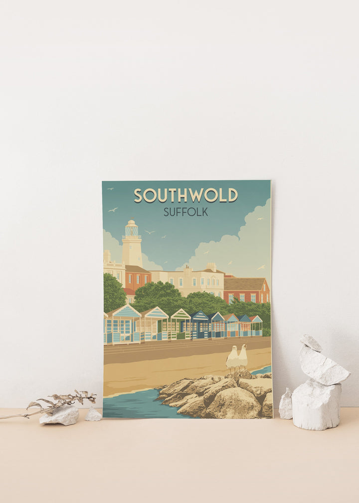 Southwold Suffolk Seaside Travel Poster