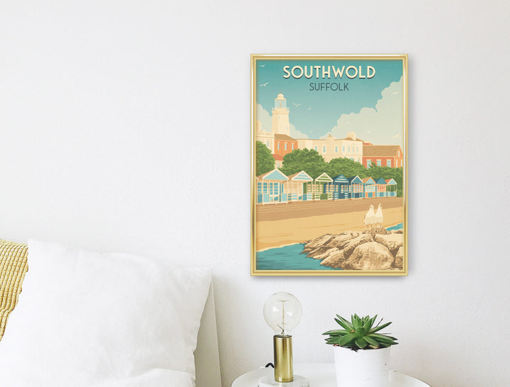 Southwold Suffolk Seaside Travel Poster