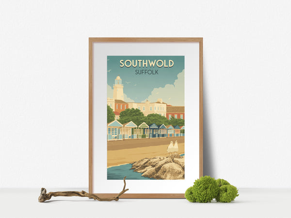 Southwold Suffolk Seaside Travel Poster