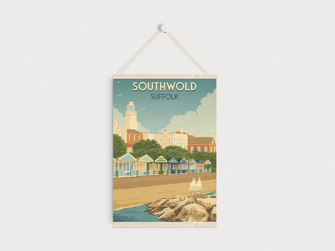 Southwold Suffolk Seaside Travel Poster