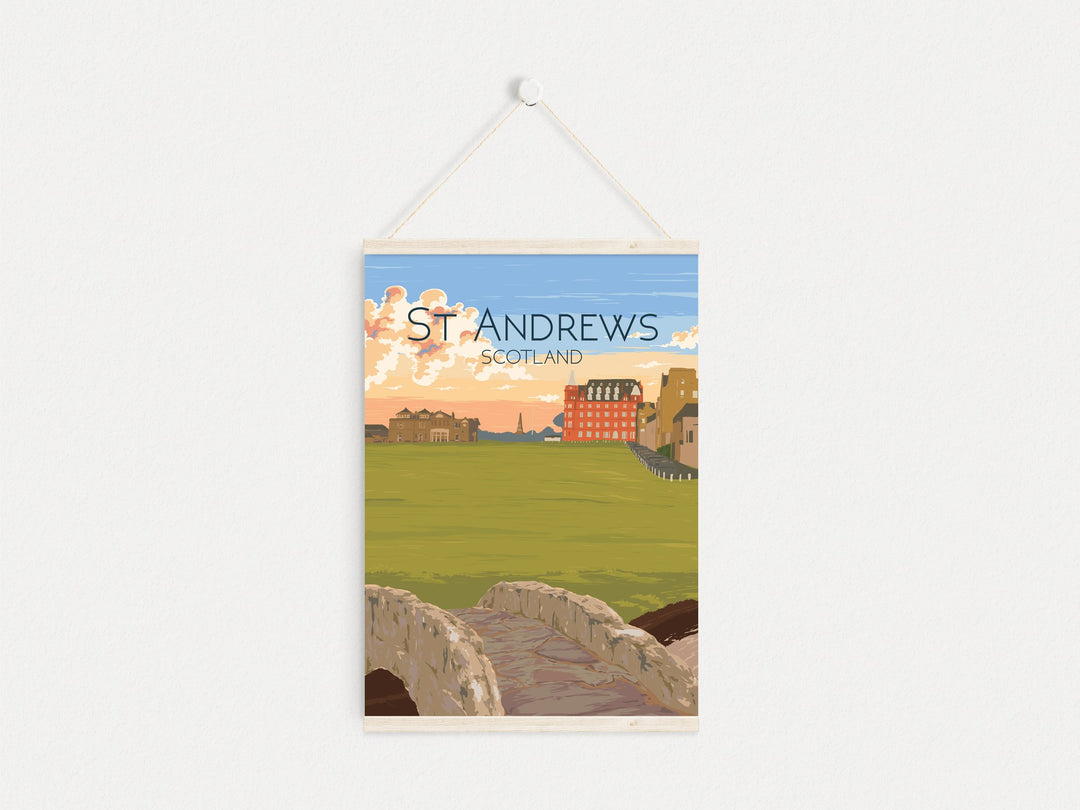 St Andrews Scotland Travel Poster