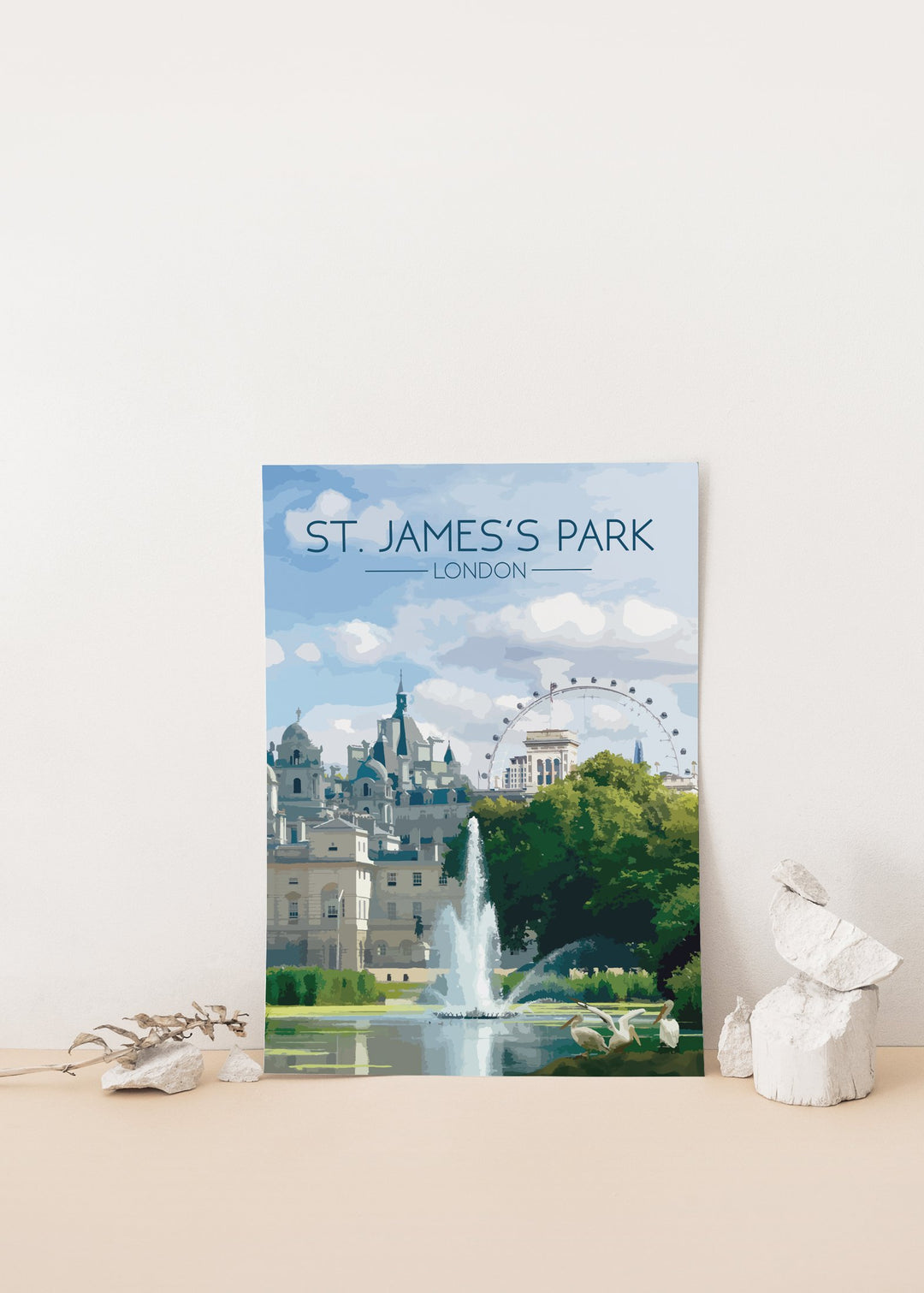 St James's Park London Travel Poster