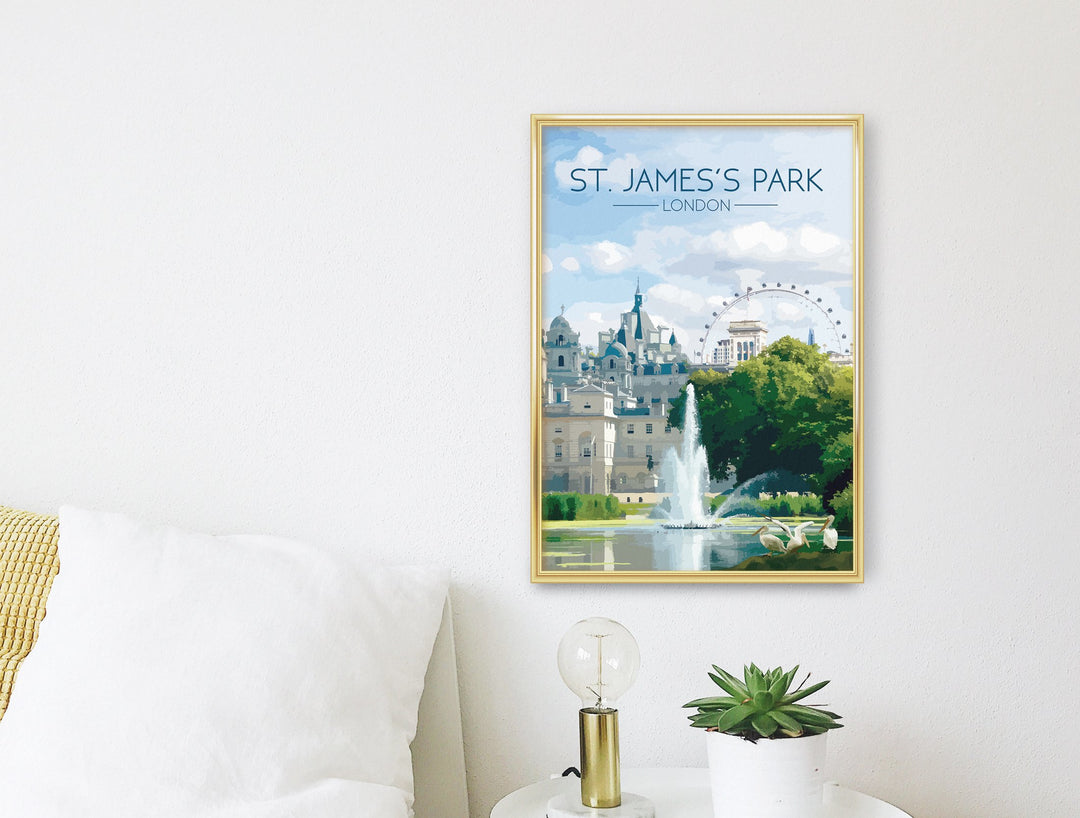 St James's Park London Travel Poster