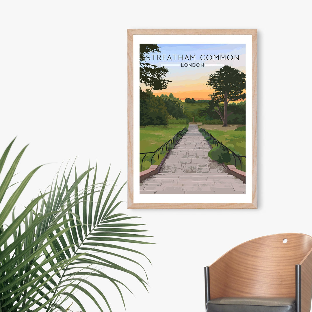 Streatham Common London Travel Poster