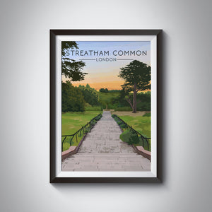 Streatham Common London Travel Poster