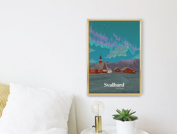Svalbard Norway Travel Poster