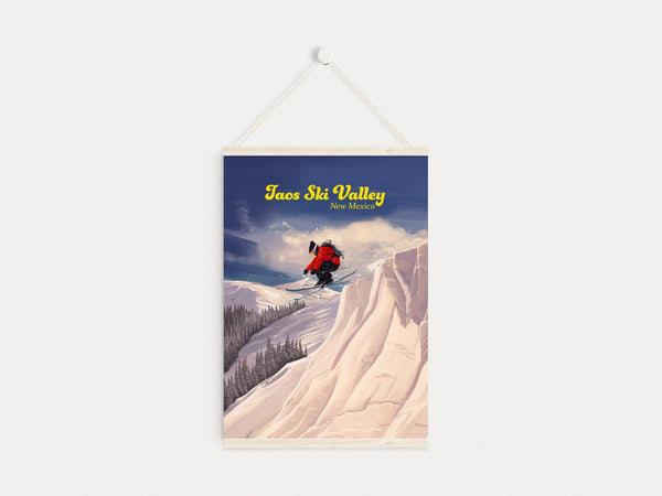Taos Ski Valley New Mexico Ski Resort Travel Poster