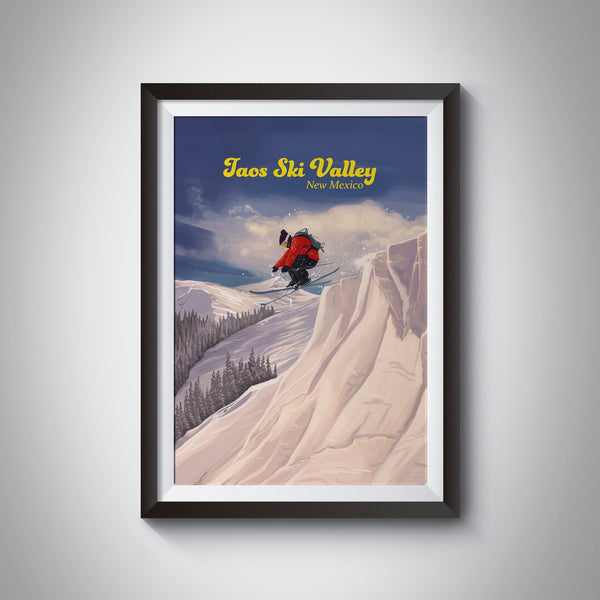 Taos Ski Valley New Mexico Ski Resort Travel Poster