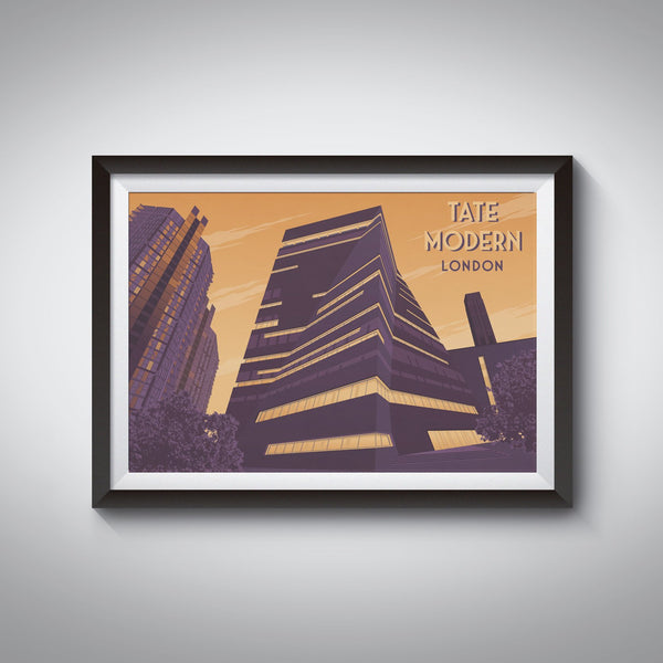 Tate Modern London Travel Poster
