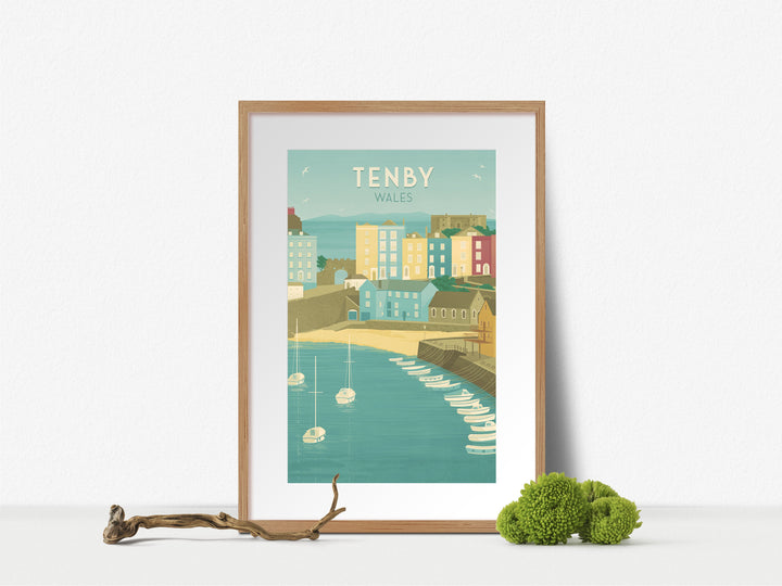 Tenby South Wales Travel Poster