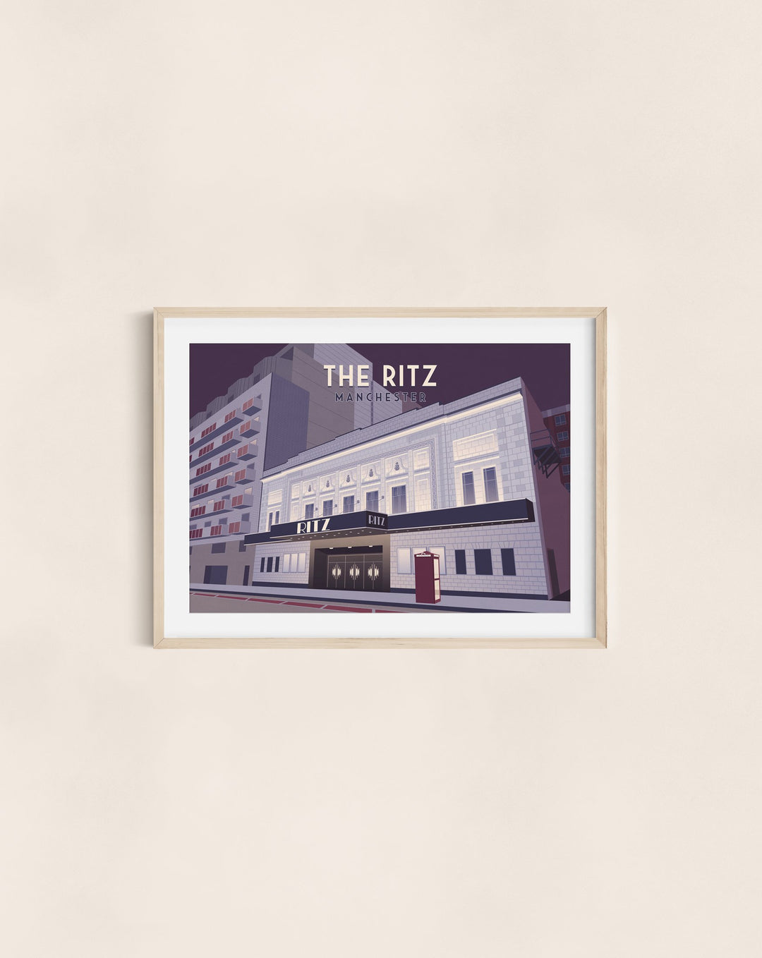 The Ritz Manchester Travel Poster